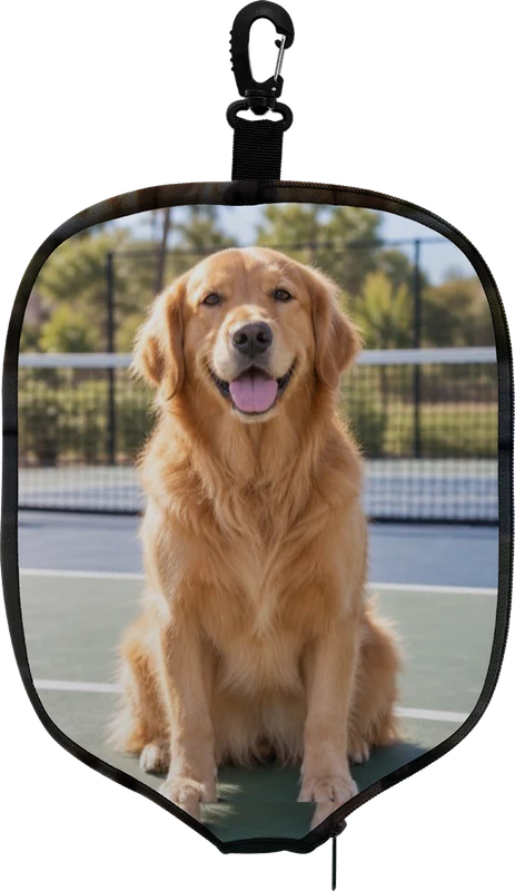 Example design: a portrait photo filling the front of a paddle cover